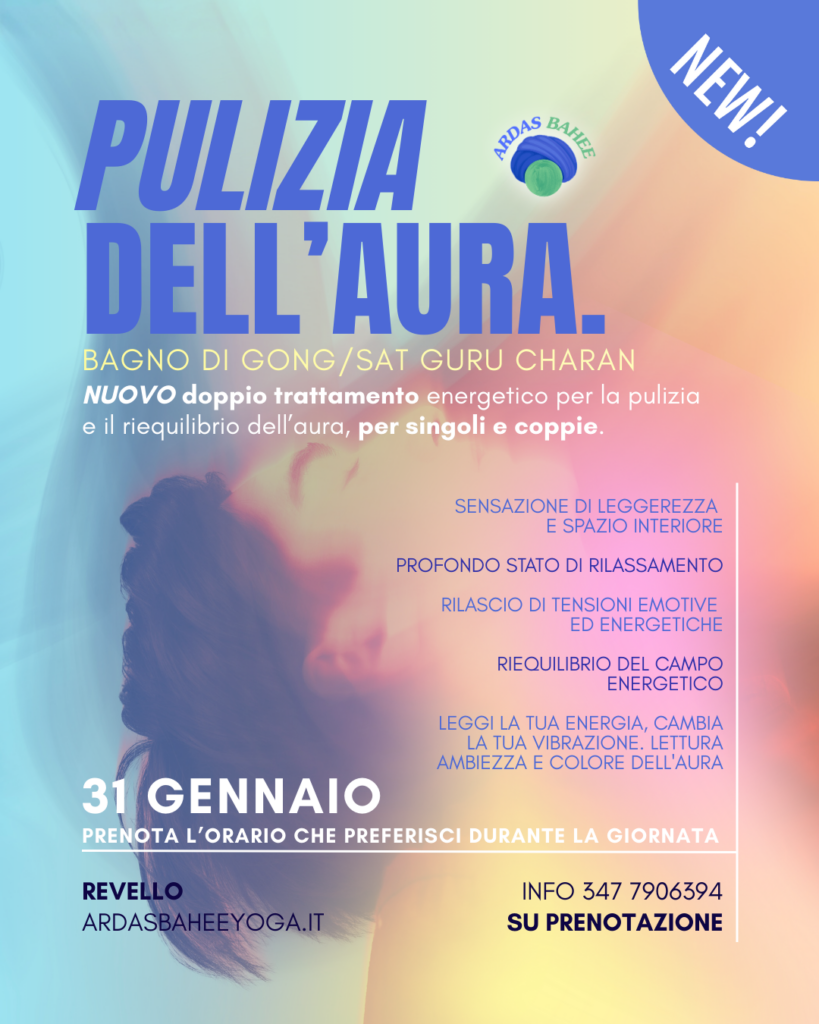 31 Gennaio Pulizia dell'Aura