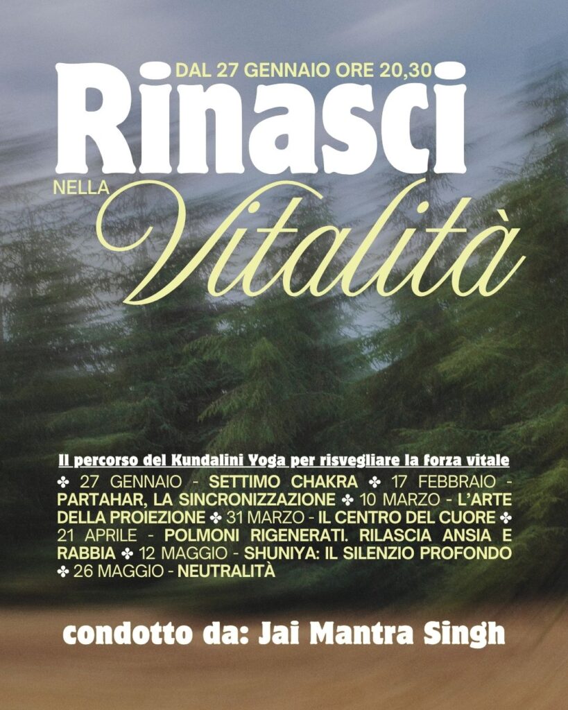 Percorso trasformativo di Kundalini Yoga per risvegliare la forza vitale
